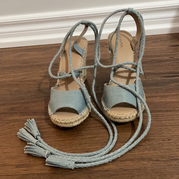 Lace up espadrille wedges - Picture 2 of 4